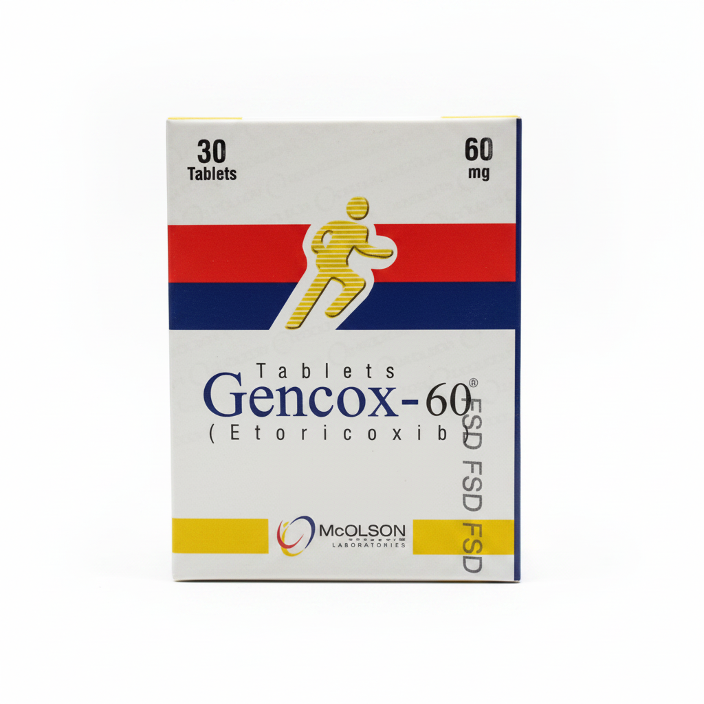 GENCOX 60MG TAB 30`S – Tablet Pharmacy