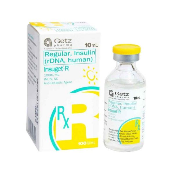 Insuget R Vial – Tablet Pharmacy