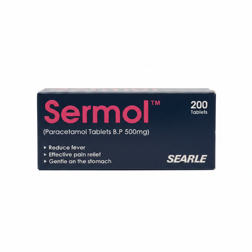 SERMOL 500MG TAB (PARACETAMOL) – Tablet Pharmacy